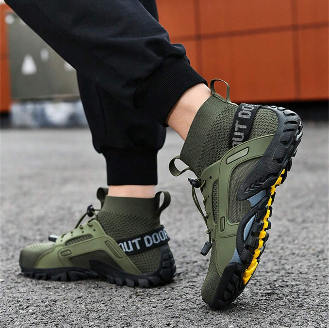 Men Casual Fashionable Trendy Sports Outdoor Hiking Shoes, Elevator Shoes, Wear-Resistant Loafers