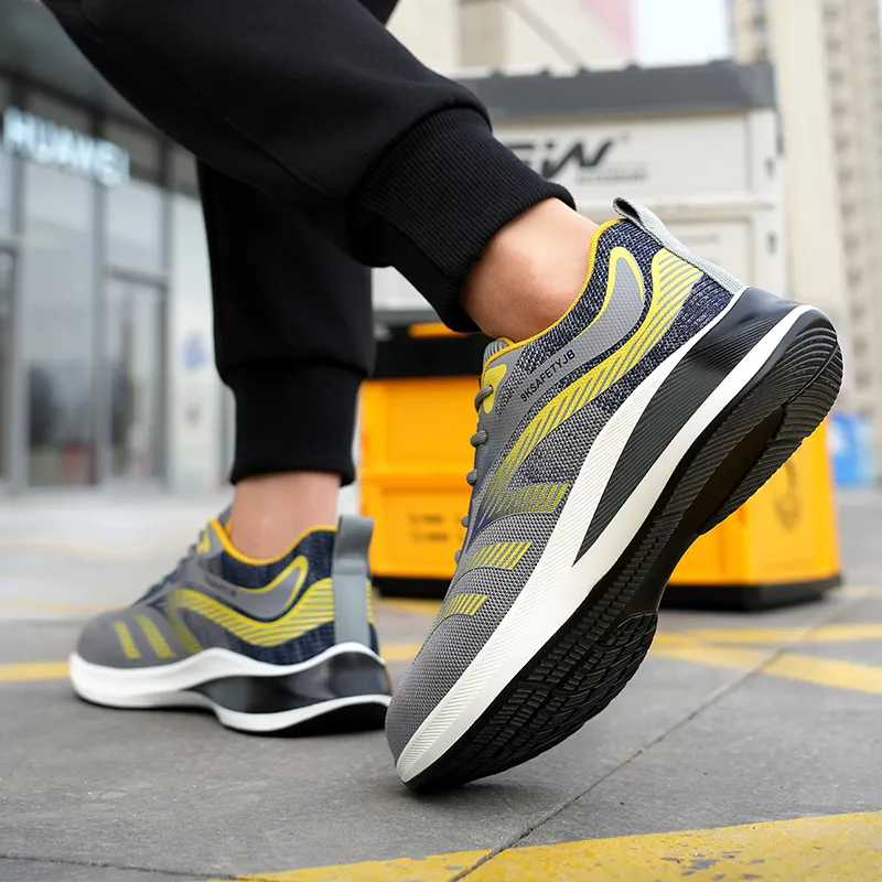 Men's Arch Support & Breathable and Light & Non-Slip Shoes - Proven Plantar Fasciitis, Foot and Heel Pain Relief