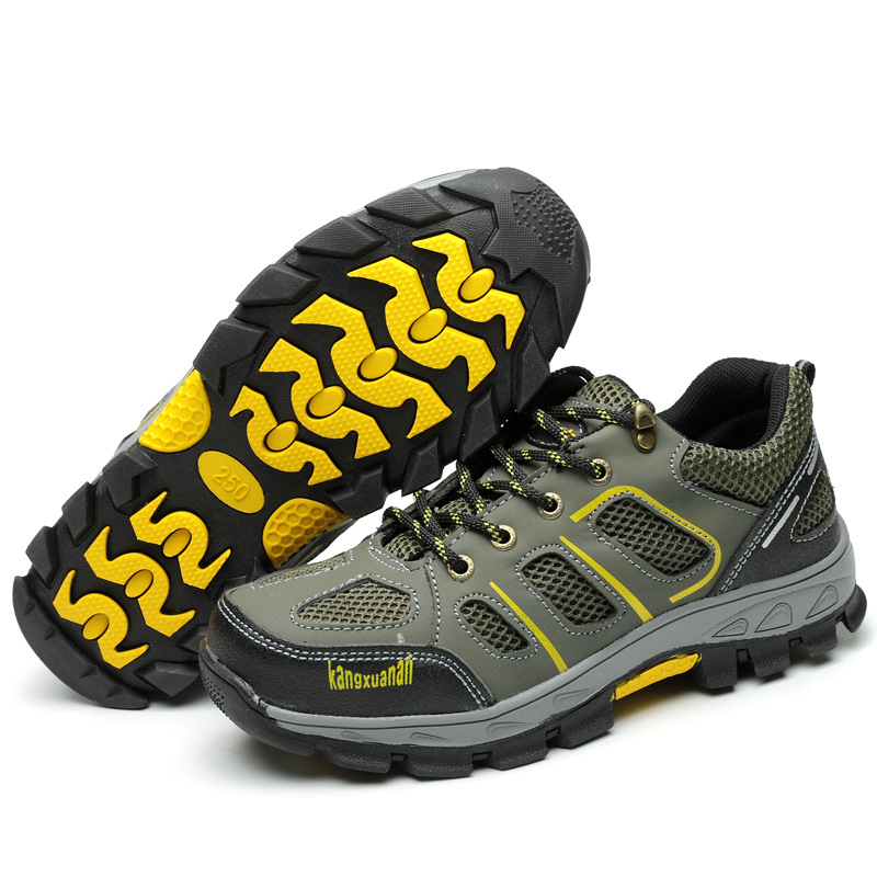 Abrasion-resistant protective safety shoes with arch support for work outdoor hiking shoes