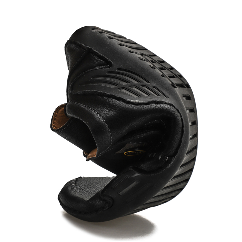 ???? Hot Sale! Limited Stock! ??????Men's Outdoor Casual Low-Top Soft Leather Velcro Easy On/Off Shoes