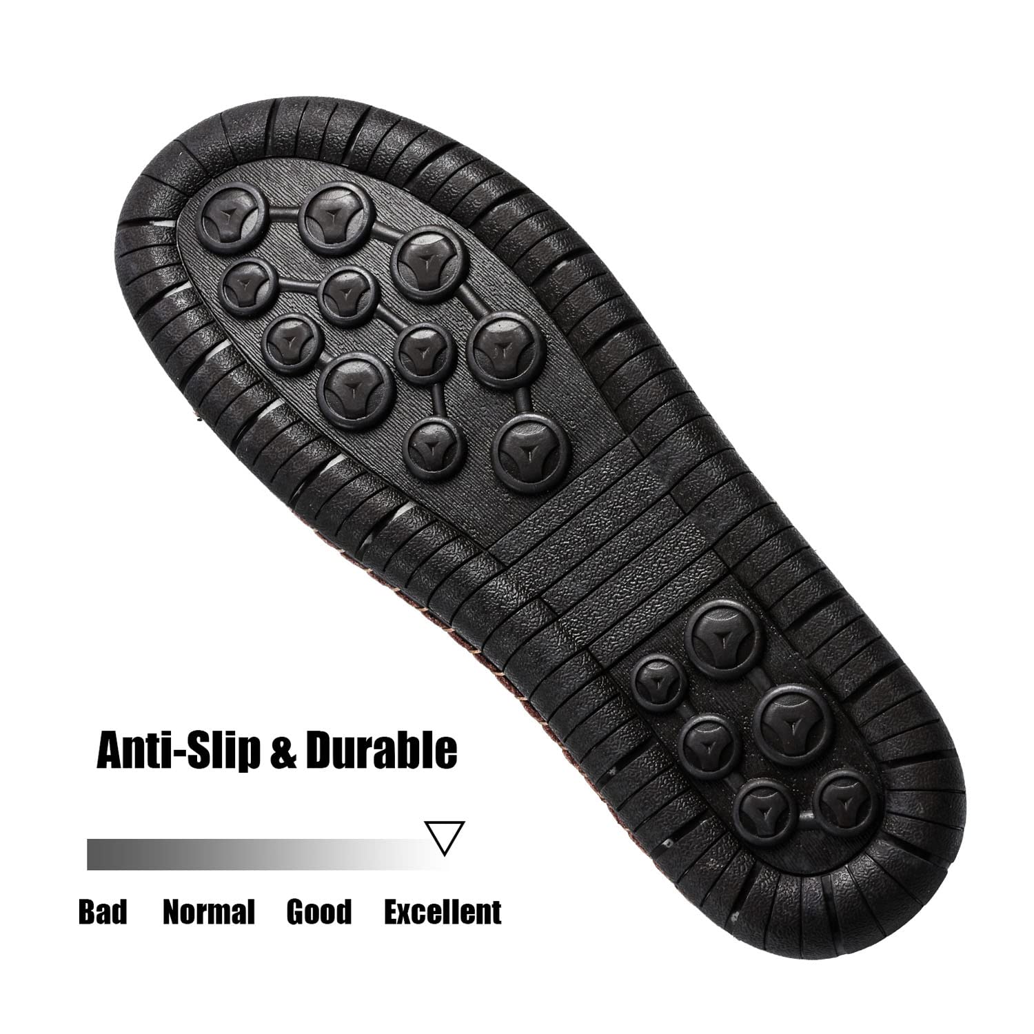 Mens Casual Leather Shoes Ankle Chukka Boots Slip On Lightweight Loafers Mid top Walking Driving Shoes for Male