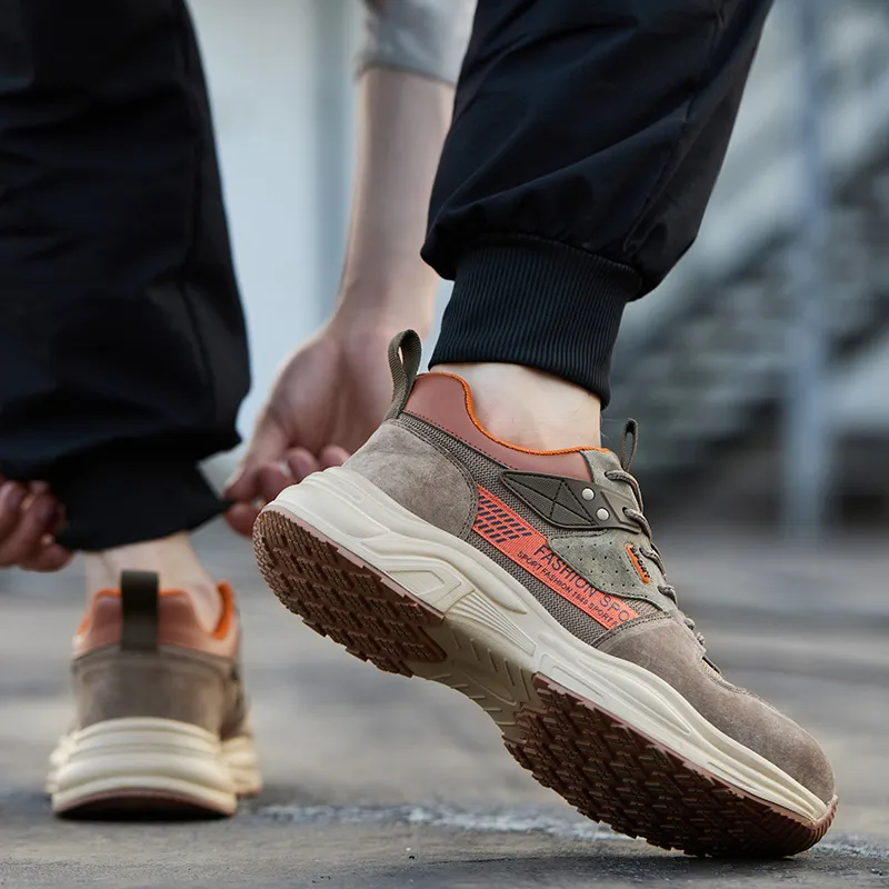 Men's Arch Support & Breathable and Light & Non-Slip Shoes - Proven Plantar Fasciitis, Foot and Heel Pain Relief