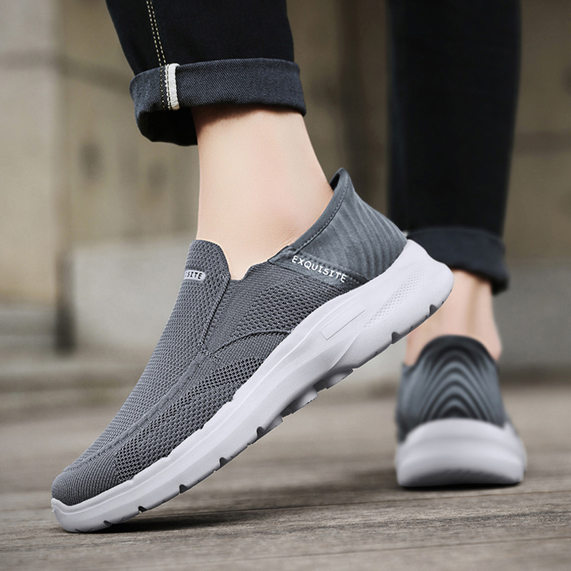 MEN'S COMFORT BREATHABLE SUPPORT SLIP-ON SNEAKERS