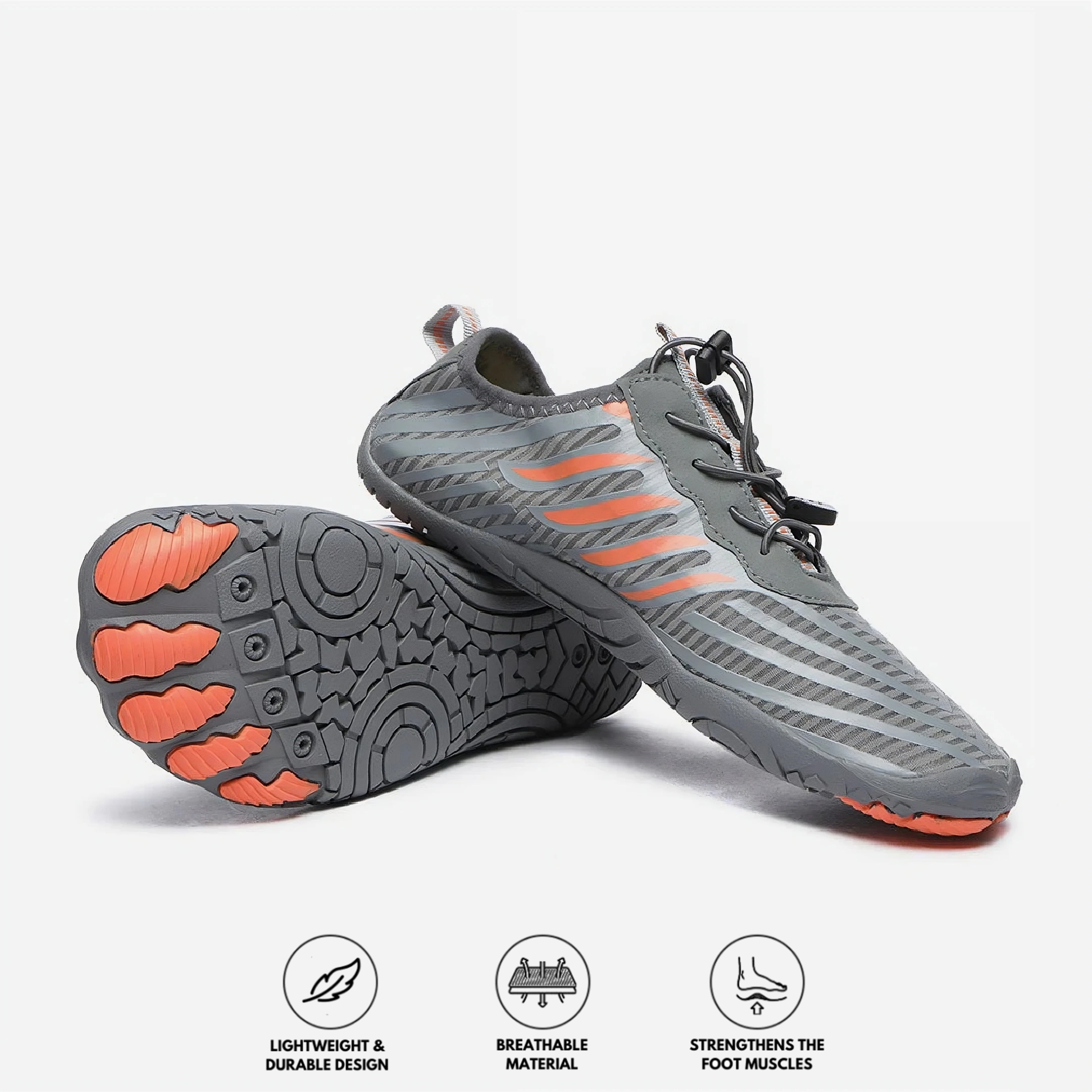 Men's barefoot shoes developed by orthopedic surgeons to treat plantar fasciitis and bunions - for 12 hours of pain-free walking