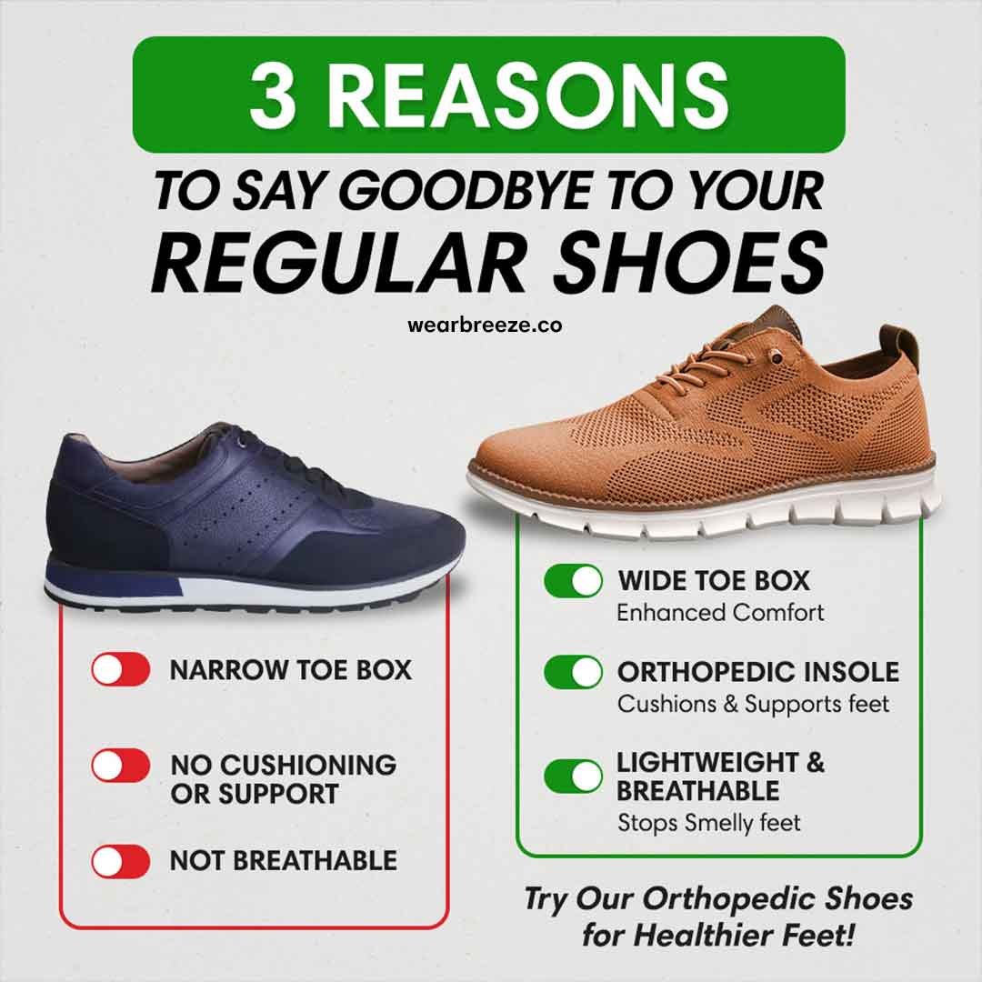 Arch Support Comfort Walking Shoes - for 8 hours of pain-free standing and walking