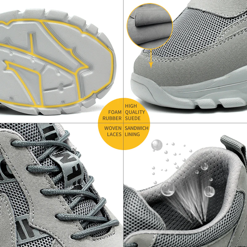 Men's Arch Support & Breathable and Light & Non-Slip Shoes - Proven Plantar Fasciitis, Foot and Heel Pain Relief