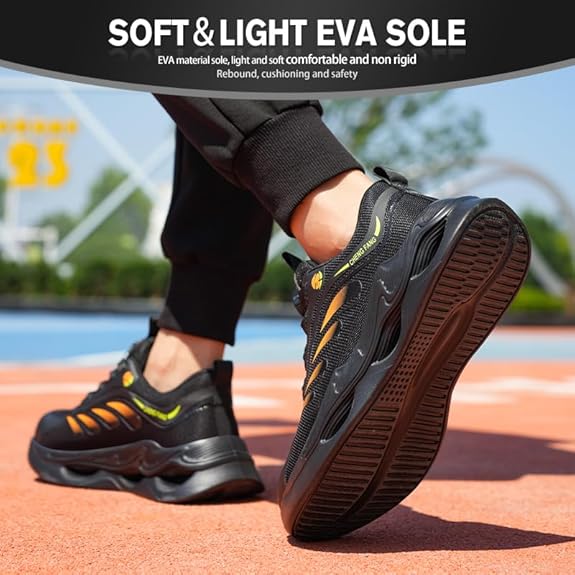 Men's Arch Support & Breathable and Light & Non-Slip Shoes - Proven Plantar Fasciitis, Foot and Heel Pain Relief