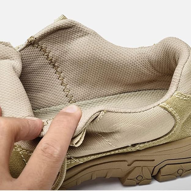 Men Military Boots Army Outdoor Breathable Combat Tactical Patrol Boots Waterproof Hiking Trekking Shoes Safety Work Footwear