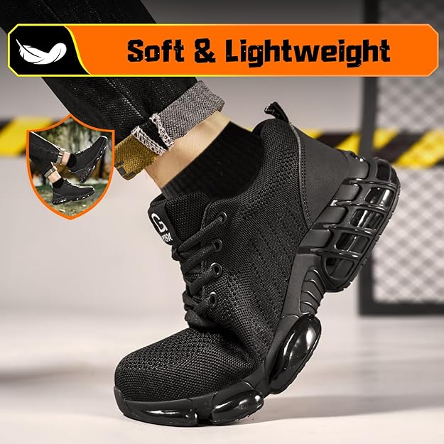 Men's Arch Support & Breathable and Light & Non-Slip Shoes - Proven Plantar Fasciitis, Foot and Heel Pain Relief