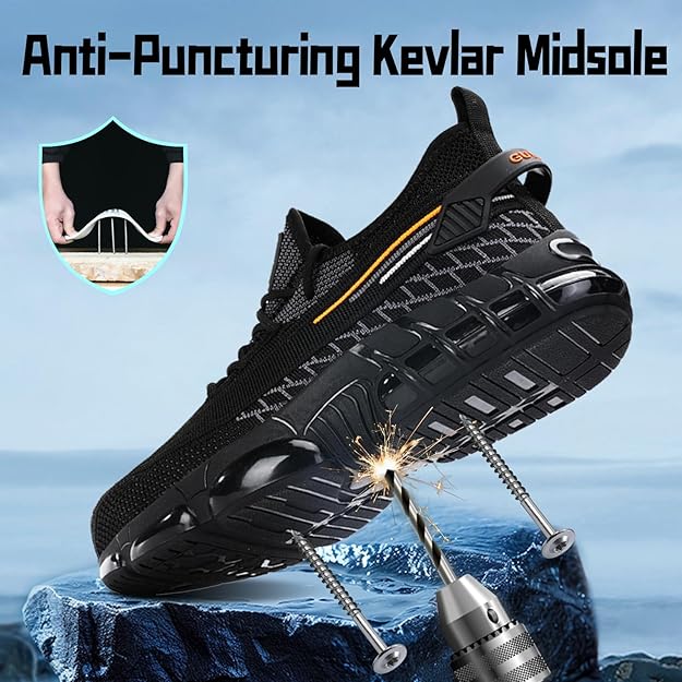 Men's Arch Support & Breathable and Light & Non-Slip Shoes - Proven Plantar Fasciitis, Foot and Heel Pain Relief