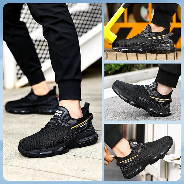 Men's Arch Support & Breathable and Light & Non-Slip Shoes - Proven Plantar Fasciitis, Foot and Heel Pain Relief