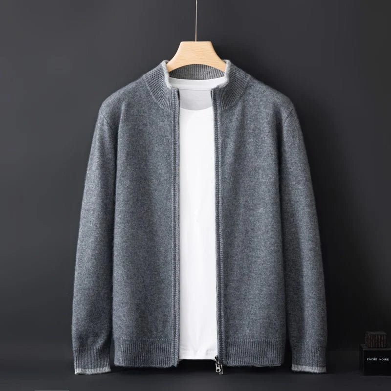 Men's Cashmere Zip Jacket