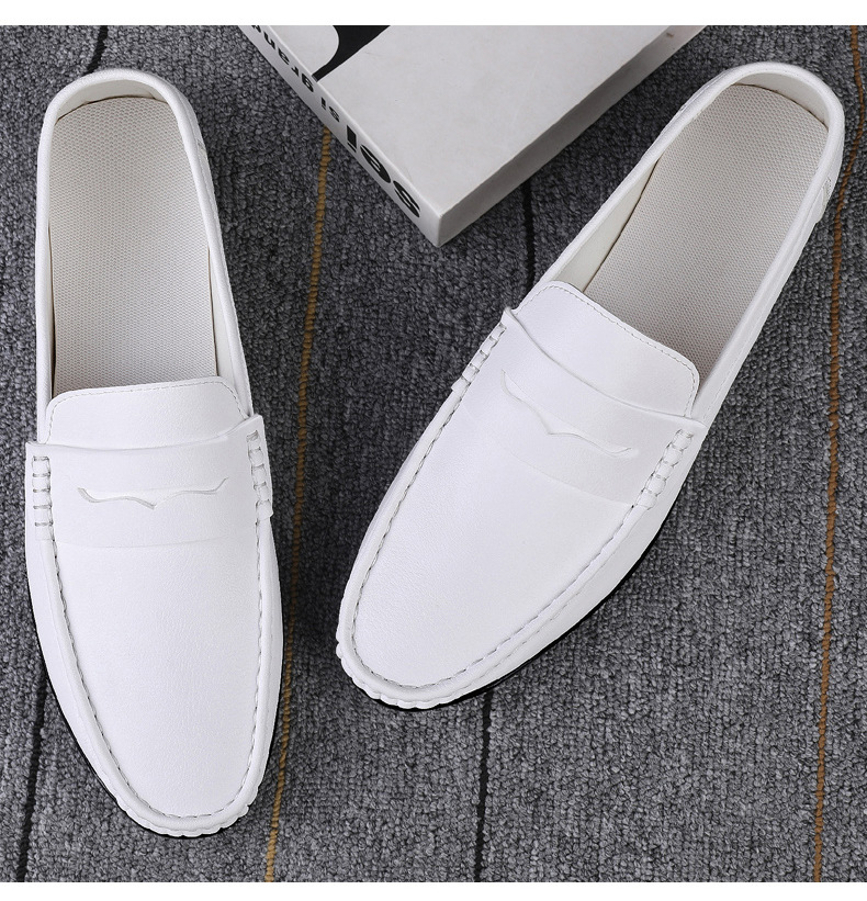 Luxury Men Leather Penny Loafers, Casual Straw Woven-Style Slip-On Flat Shoes With Convenient Elastic Band, Formal Shoes For Daily Wear, Wedding, Banquet, Office, Business Occasions In Spring And Autumn
