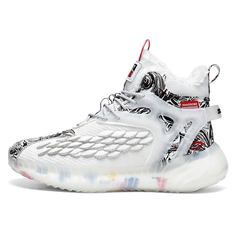 Men's winter new padded fashion running casual shoes