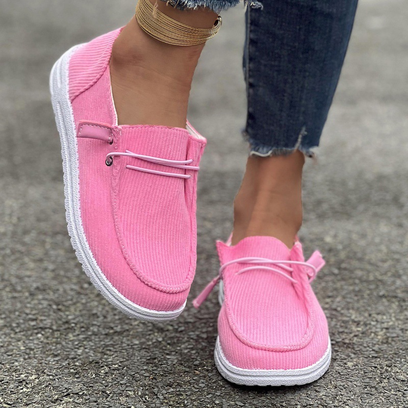 Women Casual Shoes Outdoor Flat Slip-On Skateboarding Shoes Canvas Shoes
