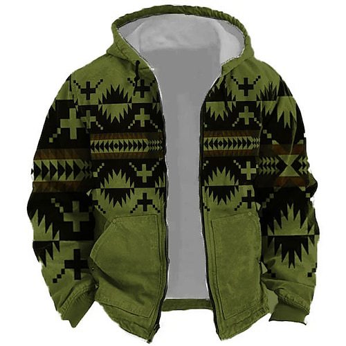 Men's Printed Hoodie Long Sleeve Hooded Sports Sweatshirt