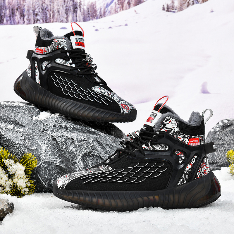 Men's winter new padded fashion running casual shoes