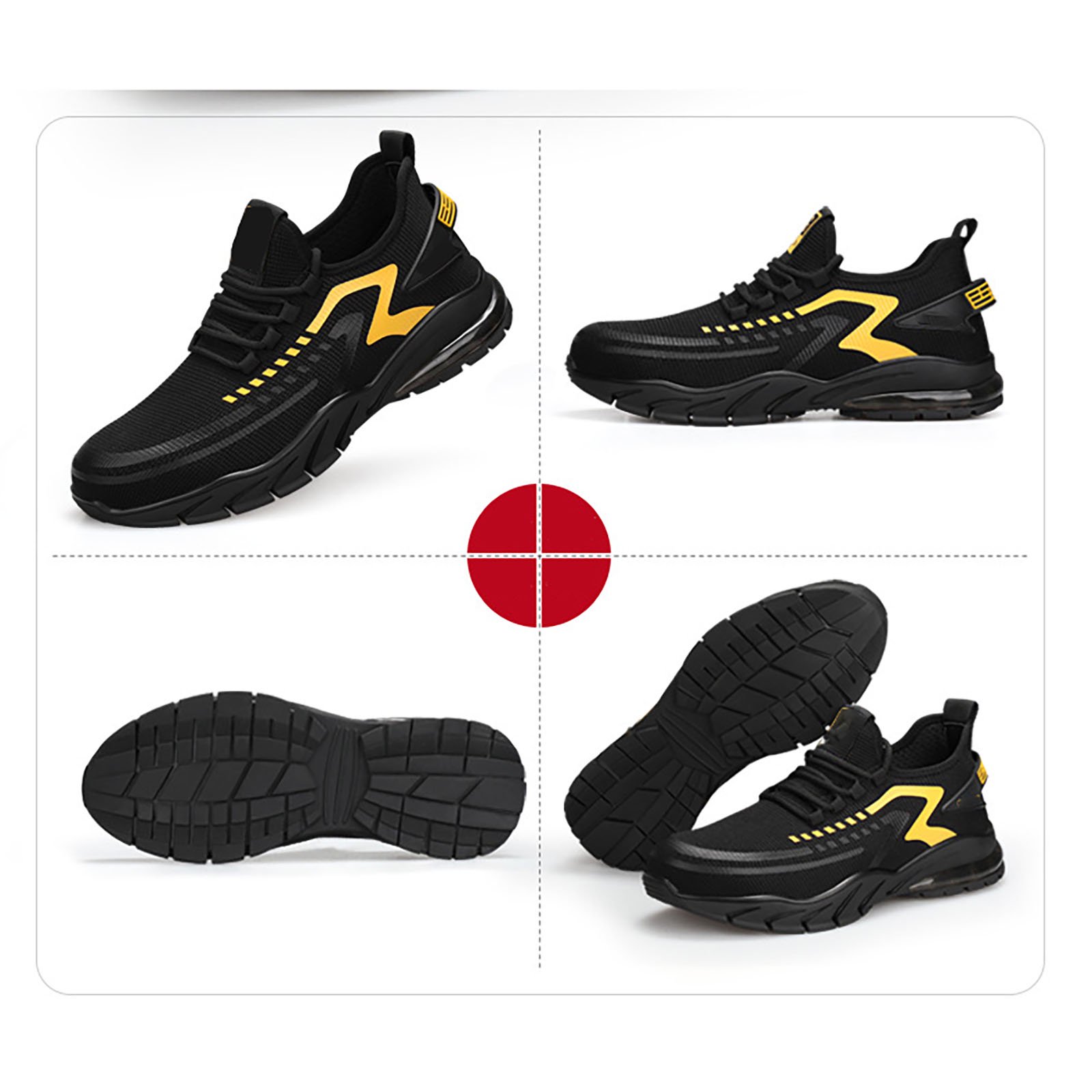 Men's Arch Support & Breathable and Light & Non-Slip Shoes - Proven Plantar Fasciitis, Foot and Heel Pain Relief