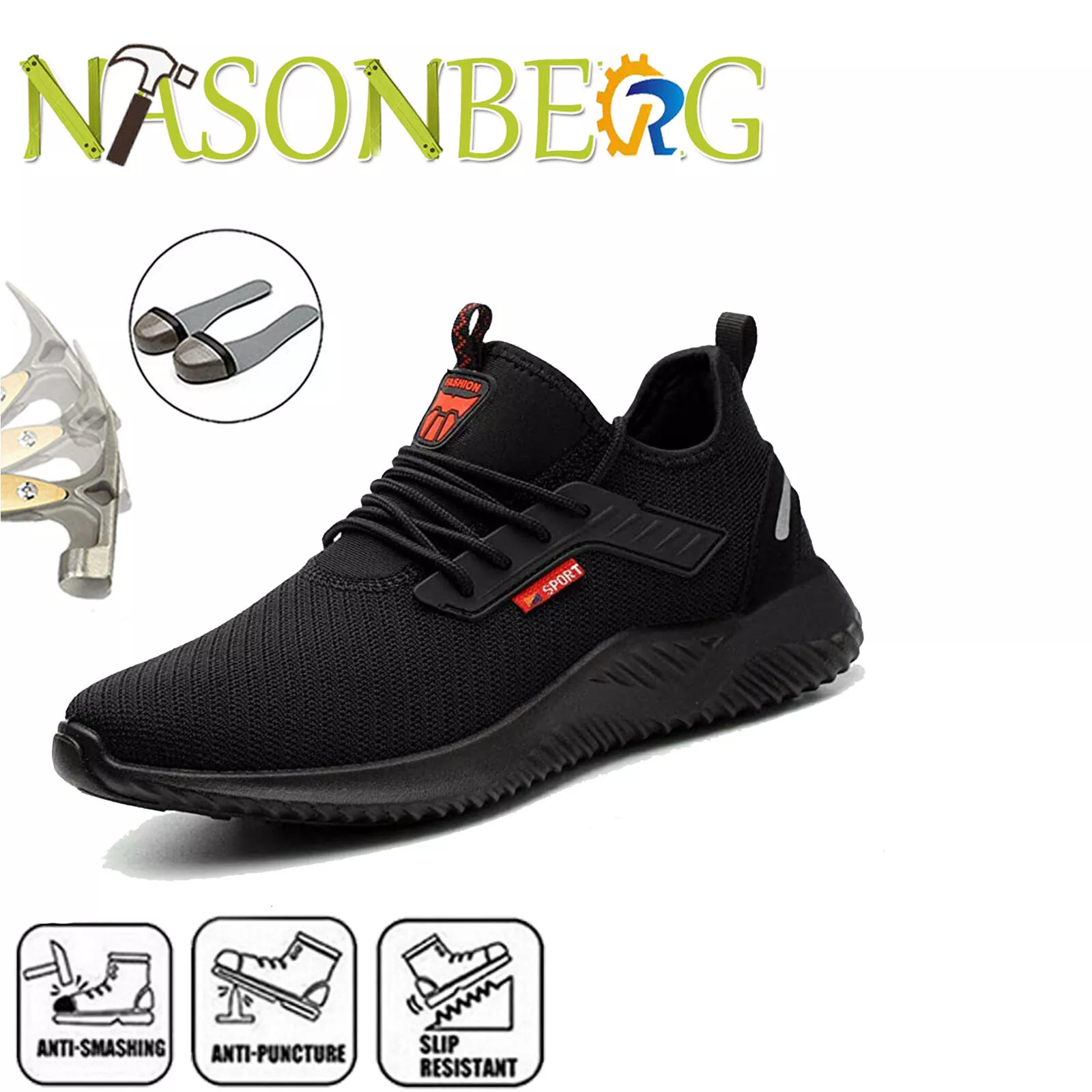 Men's Arch Support & Breathable and Light & Non-Slip Shoes - Proven Plantar Fasciitis, Foot and Heel Pain Relief