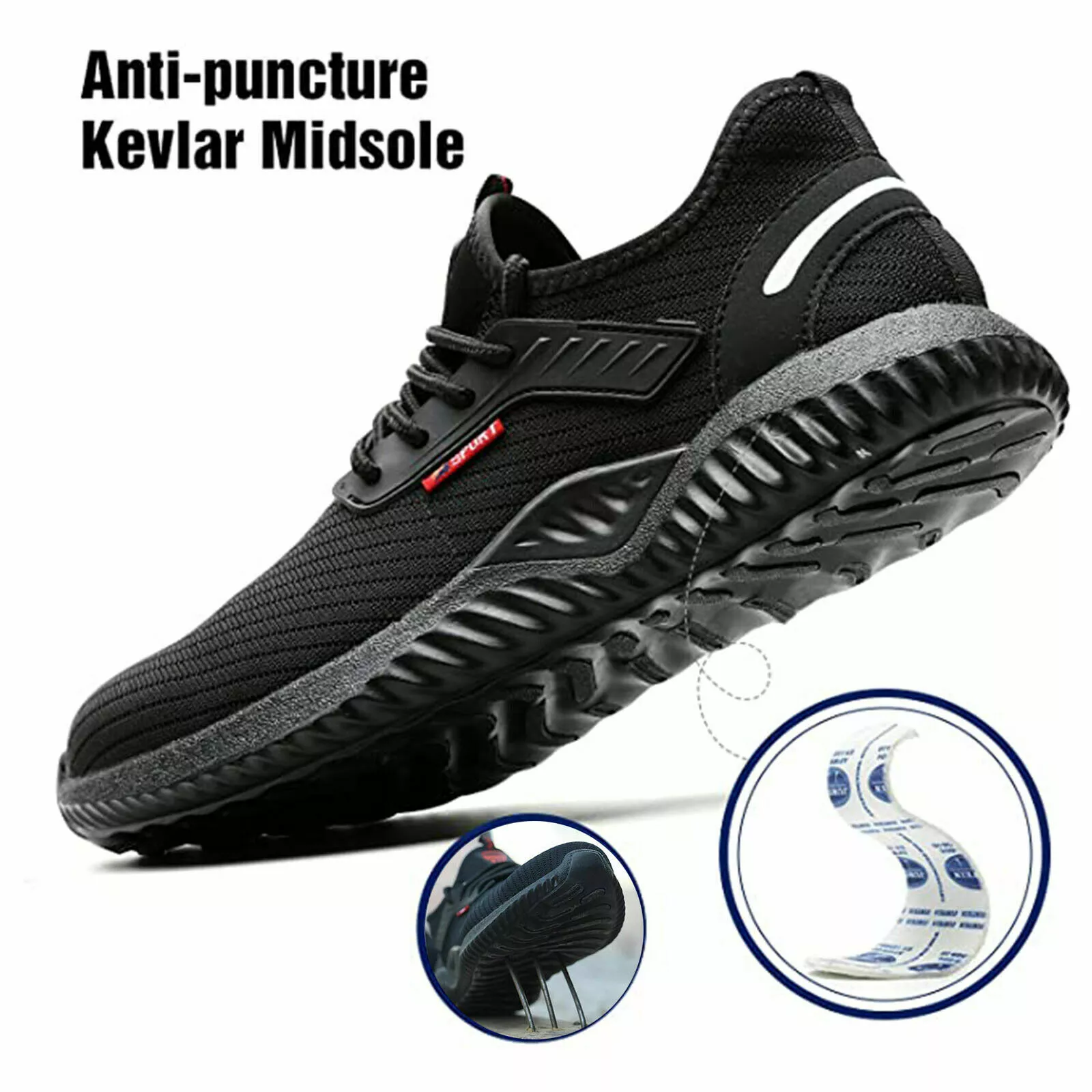 Men's Arch Support & Breathable and Light & Non-Slip Shoes - Proven Plantar Fasciitis, Foot and Heel Pain Relief
