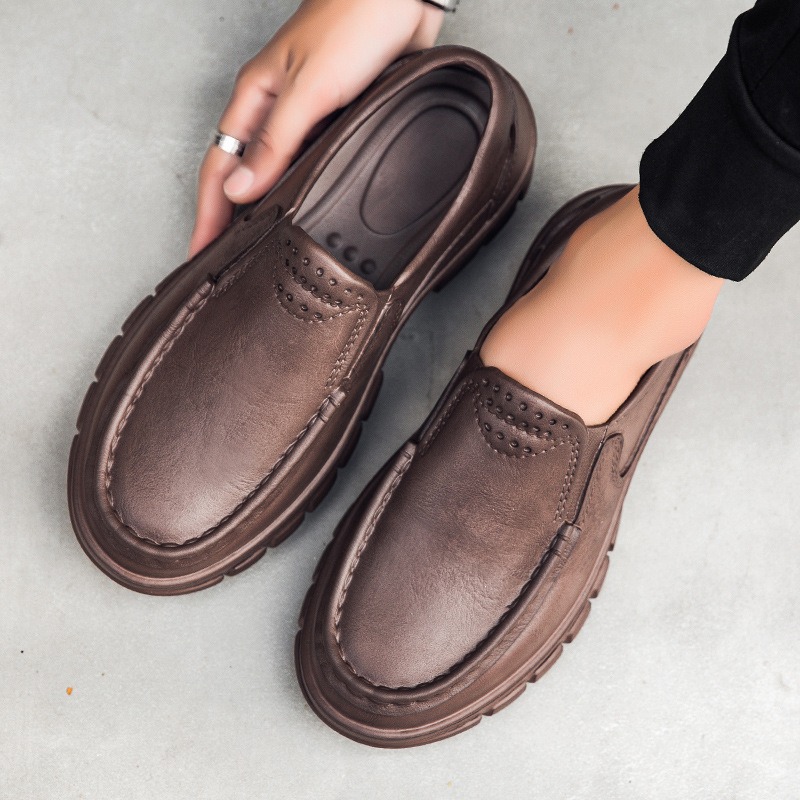 ??Last Day Promotion 70% OFF ?? Men's Casual Leather Good Arch Support & Non-slip Outdoor Breathable Walking Shoes - 6802