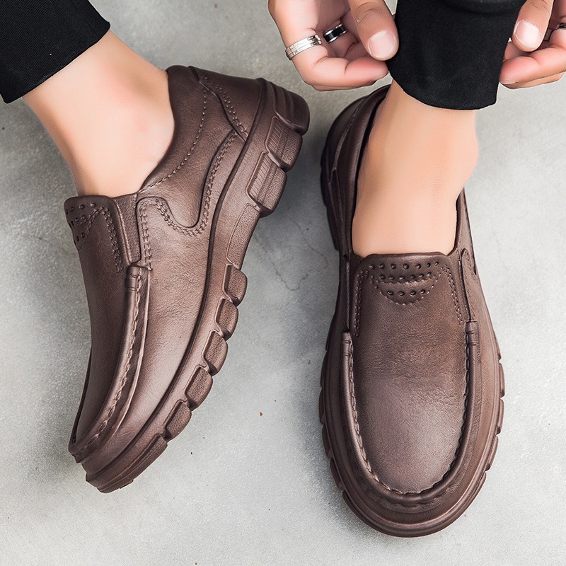 ??Last Day Promotion 70% OFF ?? Men's Casual Leather Good Arch Support & Non-slip Outdoor Breathable Walking Shoes - 6802