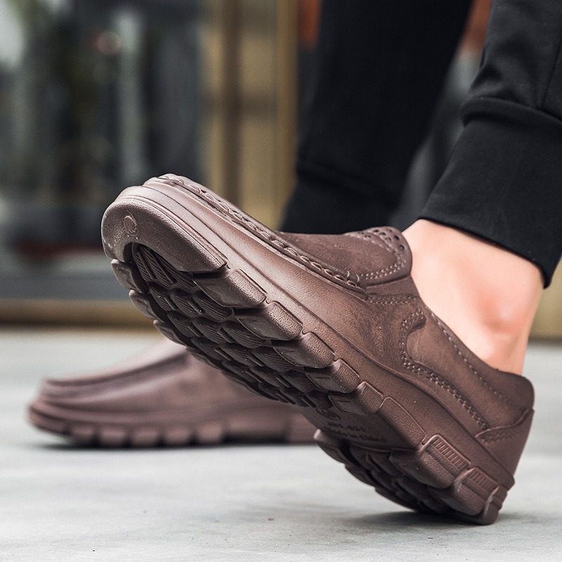 ??Last Day Promotion 70% OFF ?? Men's Casual Leather Good Arch Support & Non-slip Outdoor Breathable Walking Shoes - 6802