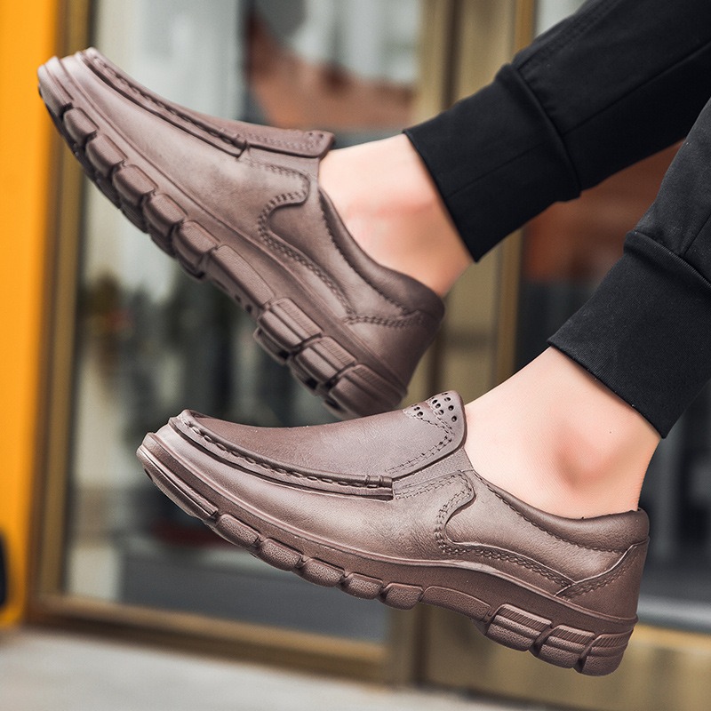 ??Last Day Promotion 70% OFF ?? Men's Casual Leather Good Arch Support & Non-slip Outdoor Breathable Walking Shoes - 6802