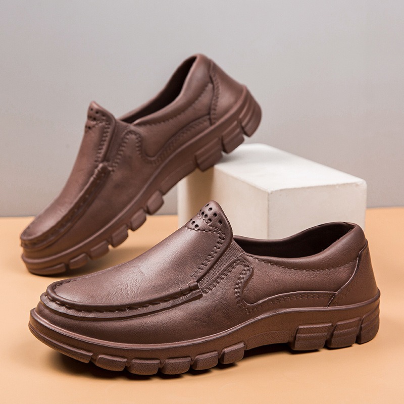 ??Last Day Promotion 70% OFF ?? Men's Casual Leather Good Arch Support & Non-slip Outdoor Breathable Walking Shoes - 6802