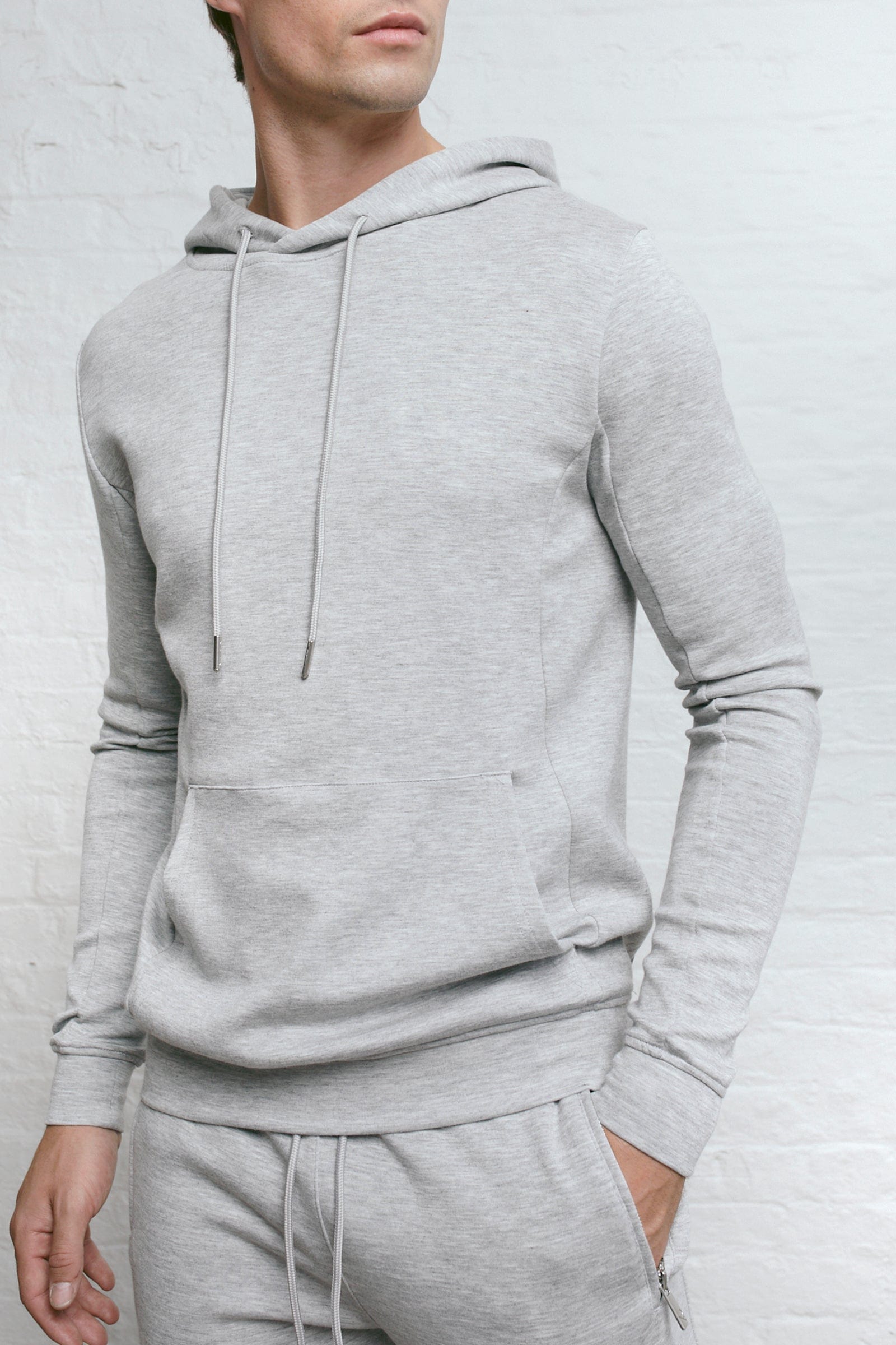 Luxe Hoodie - Grey Marl