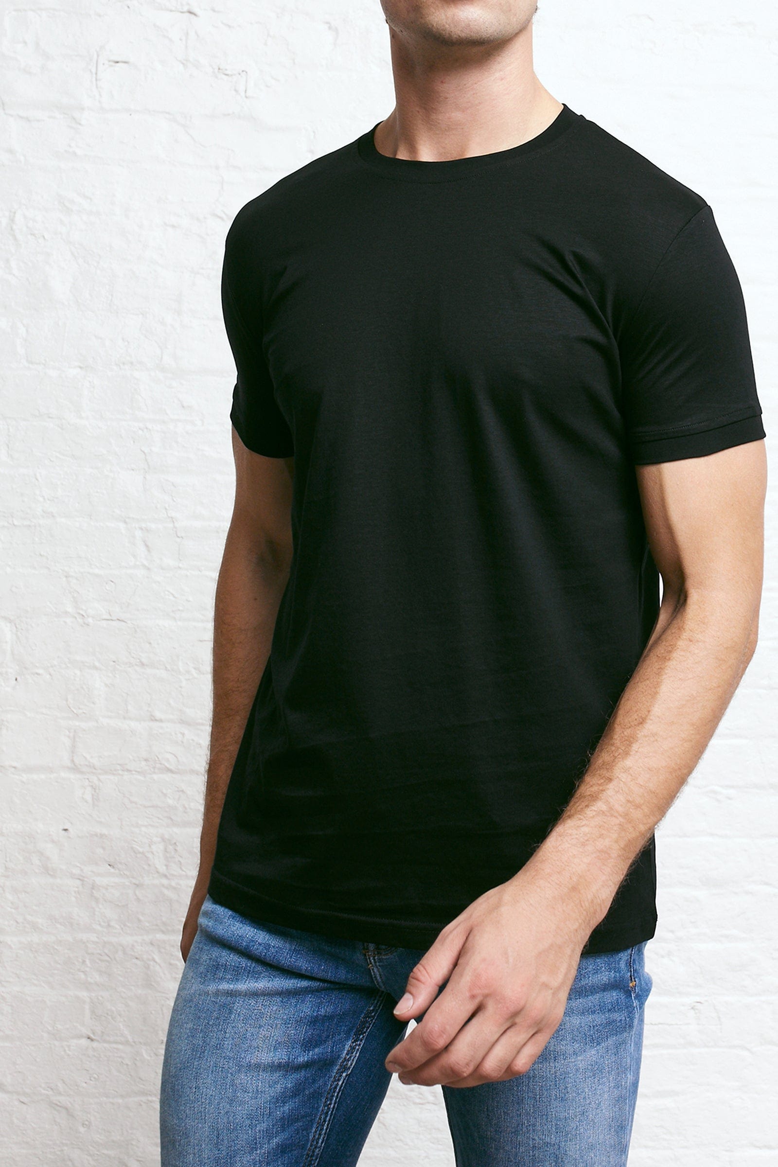 Luxe Mercerised T-Shirt - Black