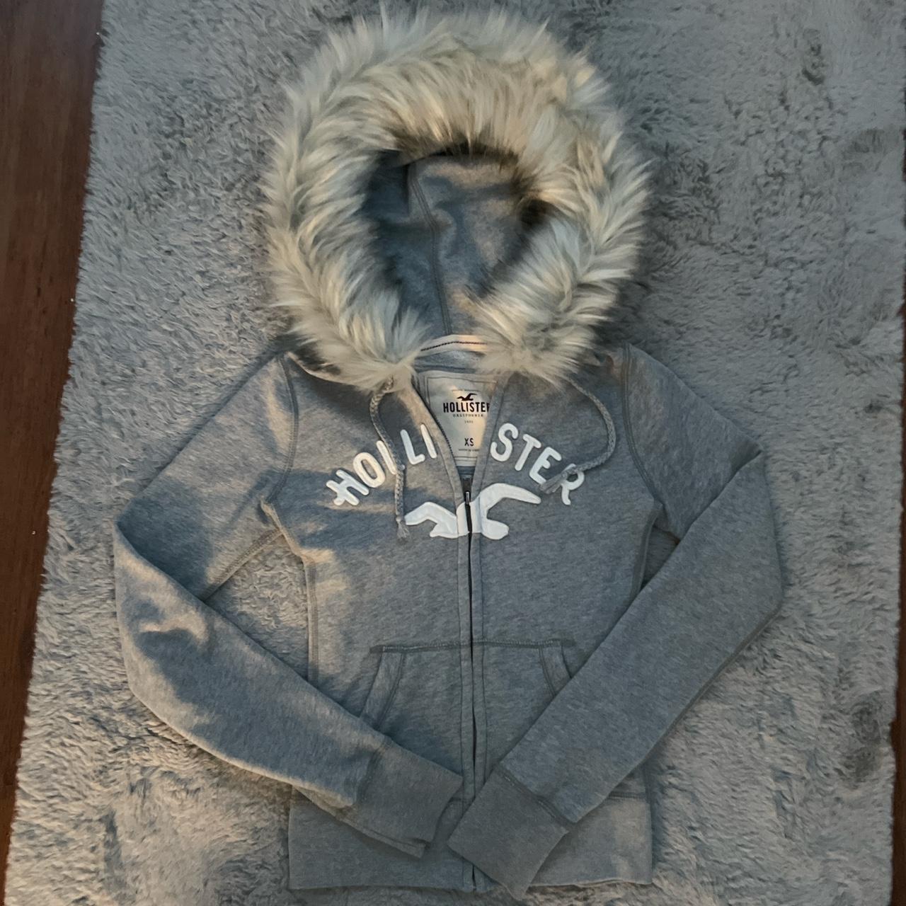Hollister Co. Women's Grey Hoodie