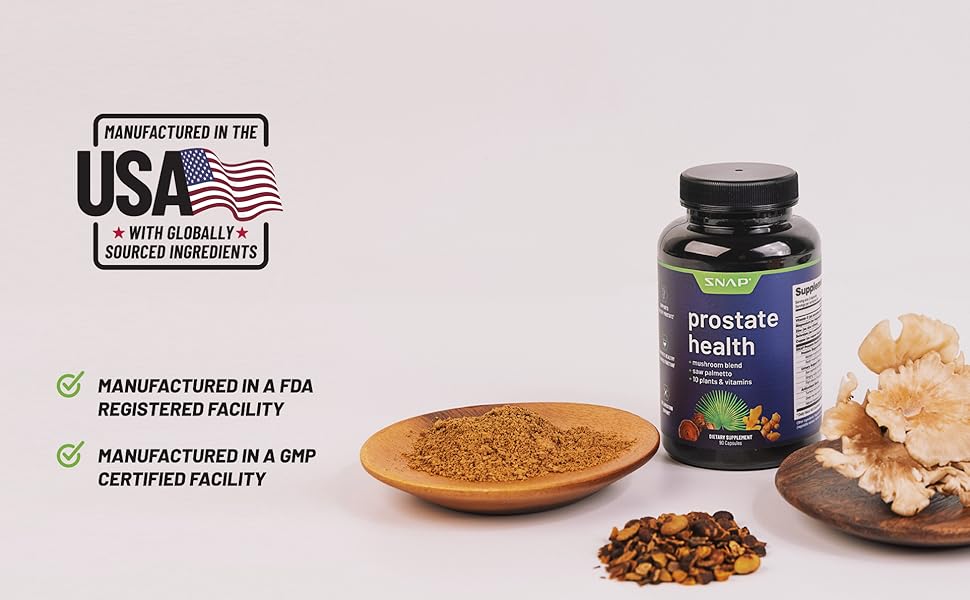 Made in the USA, manufactured in a FDA registered facility, manufactured in a GMP certified facility