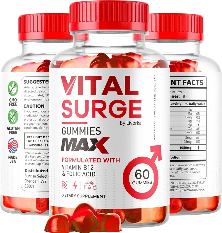 Vital Surge Male Gummies Maximum Strength Vital Surge Advanced Formula