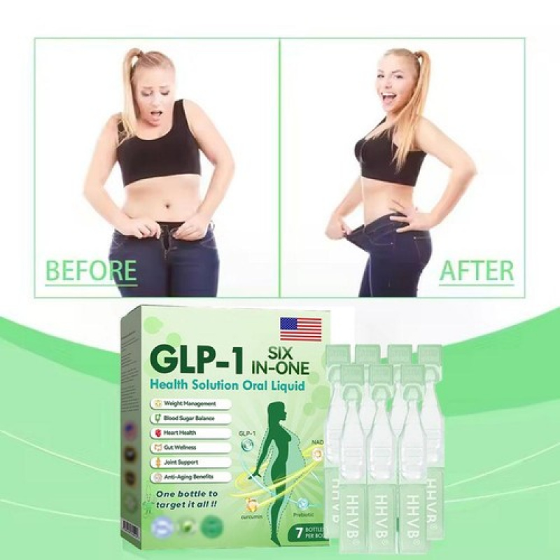 Transform Your Wellness!GLP - 1 Six - in - One Oral Liquid - All - in - One Health Solution.5 Boxes (5*7PCS)