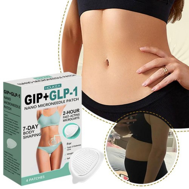 3X Nano Micro-needle Patch| GIP-GLP-1 Satiety Support Patch (4pcs)| Unisex Invisible Transdermal Patch for Daily Use