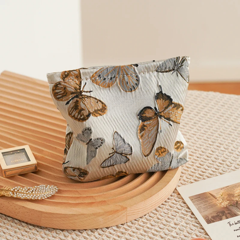 Colorful Butterfly Makeup Bag - Large Capacity Travel Toiletry