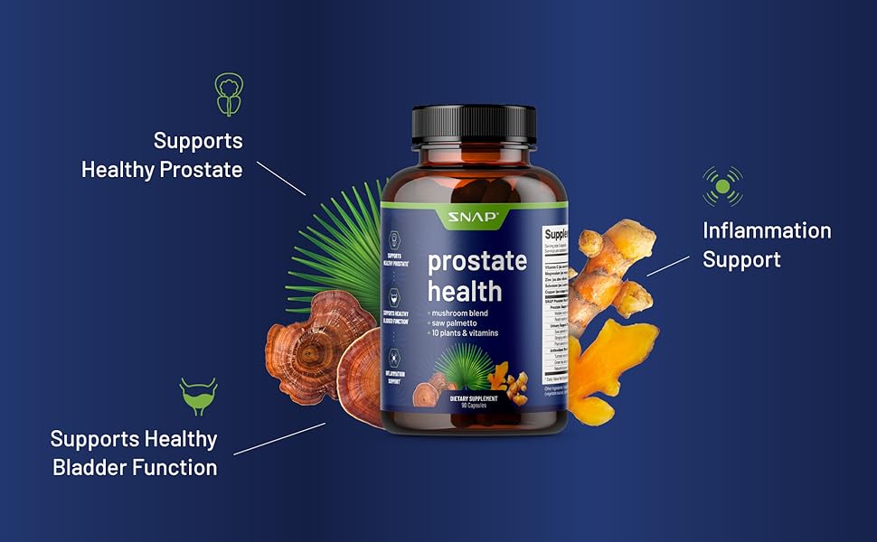 Supports healthy prostate, Supports healthy bladder function, inflammation support