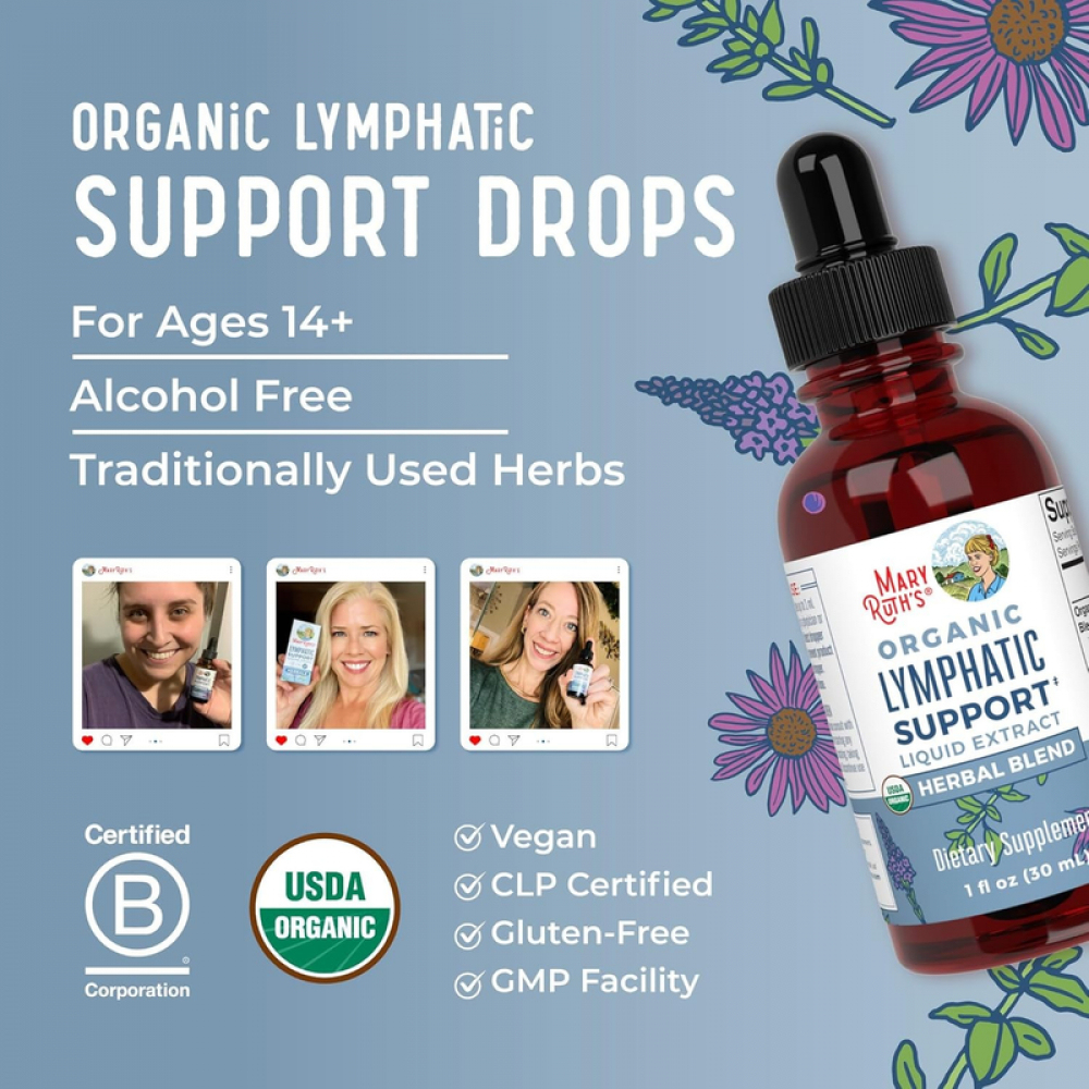 MaryRuth's Lymphatic Support Drops-Immune Support,Cleanse & Detox,Immune Support