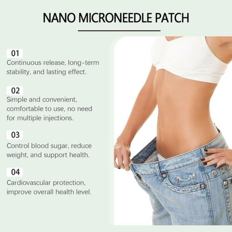 3X Nano Micro-needle Patch| GIP-GLP-1 Satiety Support Patch (4pcs)| Unisex Invisible Transdermal Patch for Daily Use