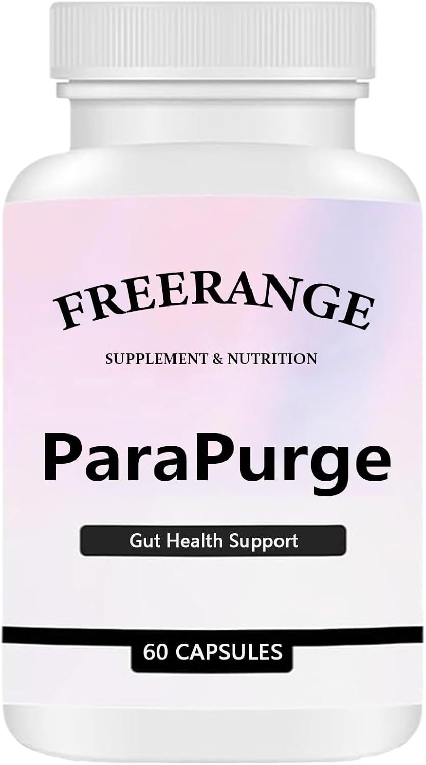 FREERANGE ParaPurge - Gut Health Supplement for Digestive Support & Cleanse, Natural Herbal Detox Formula, 60 Capsules