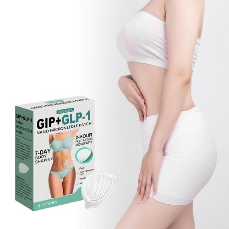 3X Nano Micro-needle Patch| GIP-GLP-1 Satiety Support Patch (4pcs)| Unisex Invisible Transdermal Patch for Daily Use