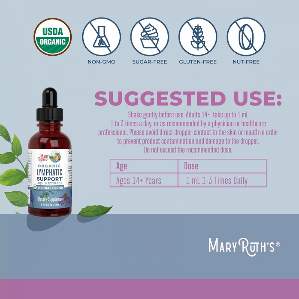 MaryRuth's Lymphatic Support Drops-Immune Support,Cleanse & Detox,Immune Support