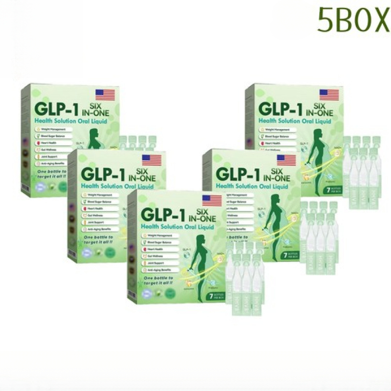 Transform Your Wellness!GLP - 1 Six - in - One Oral Liquid - All - in - One Health Solution.5 Boxes (5*7PCS)