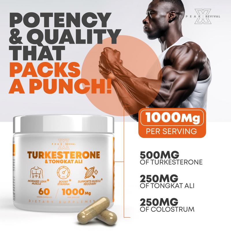 Turkesterone & Tongkat Ali Supplement 1000mg Per Serving