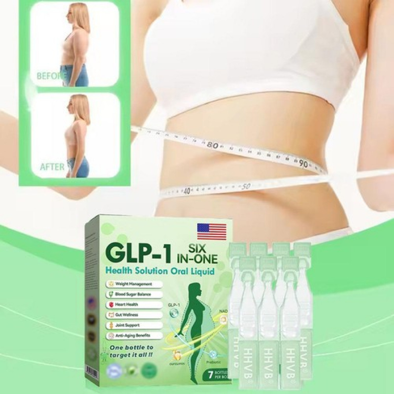 Transform Your Wellness!GLP - 1 Six - in - One Oral Liquid - All - in - One Health Solution.5 Boxes (5*7PCS)