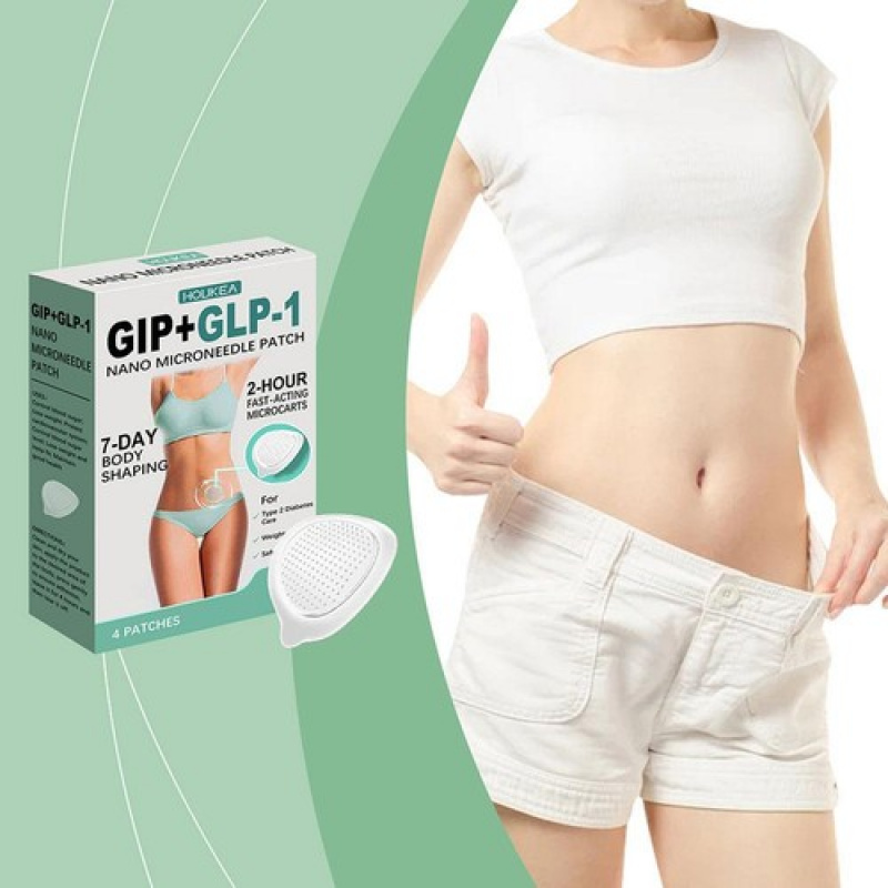 3X Nano Micro-needle Patch| GIP-GLP-1 Satiety Support Patch (4pcs)| Unisex Invisible Transdermal Patch for Daily Use