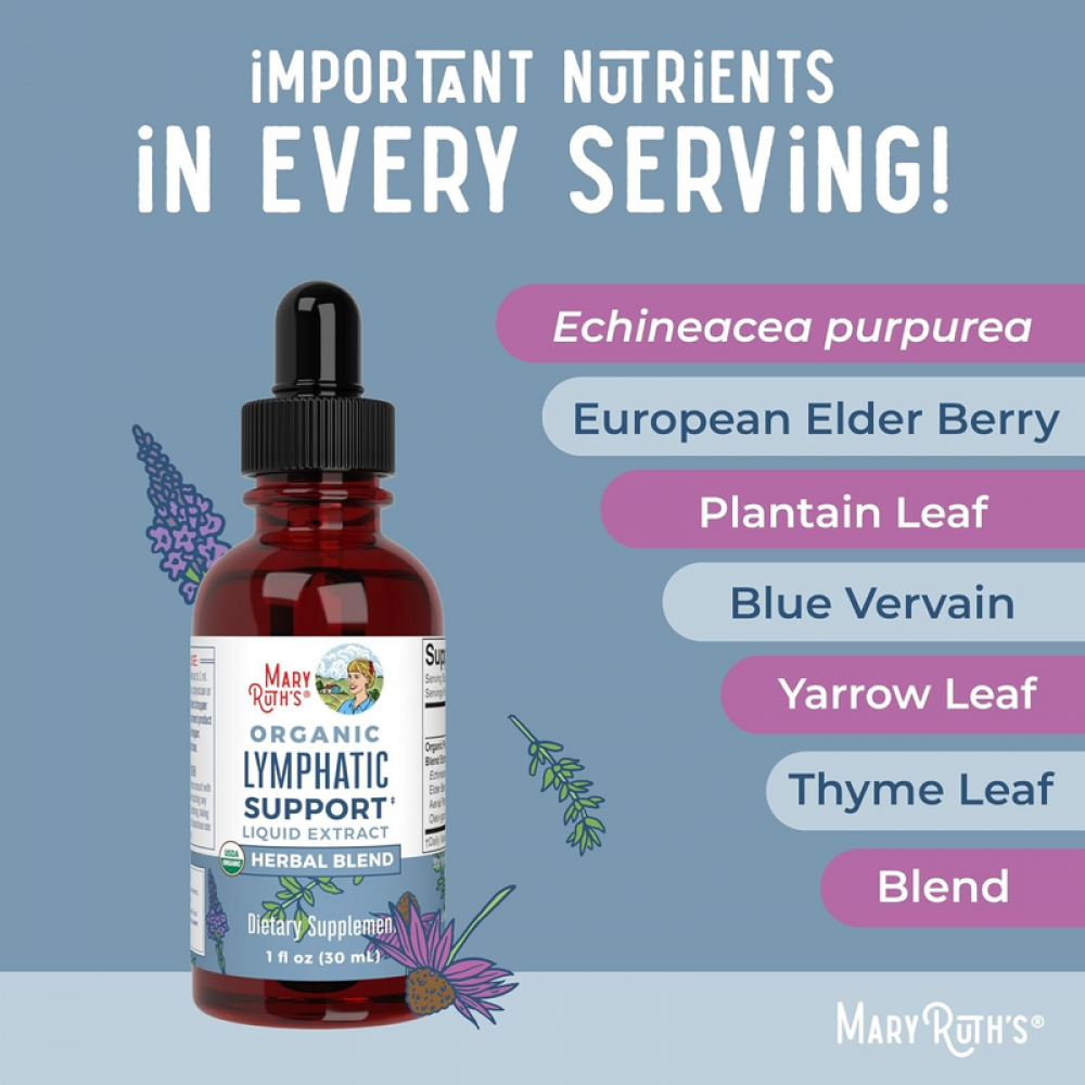 MaryRuth's Lymphatic Support Drops-Immune Support,Cleanse & Detox,Immune Support