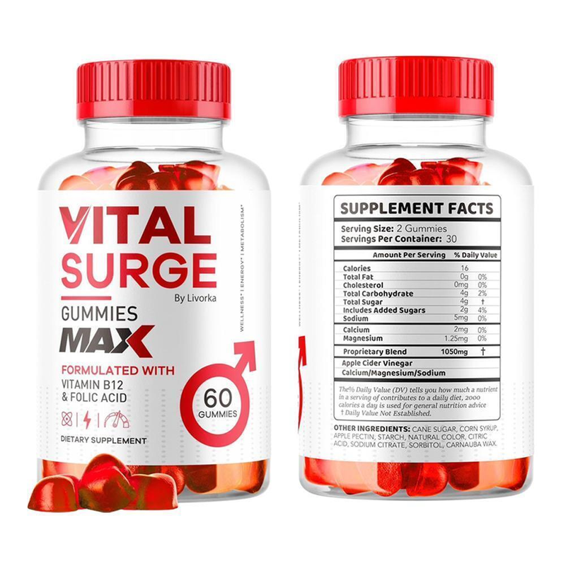 Vital Surge Male Gummies Maximum Strength Vital Surge Advanced Formula