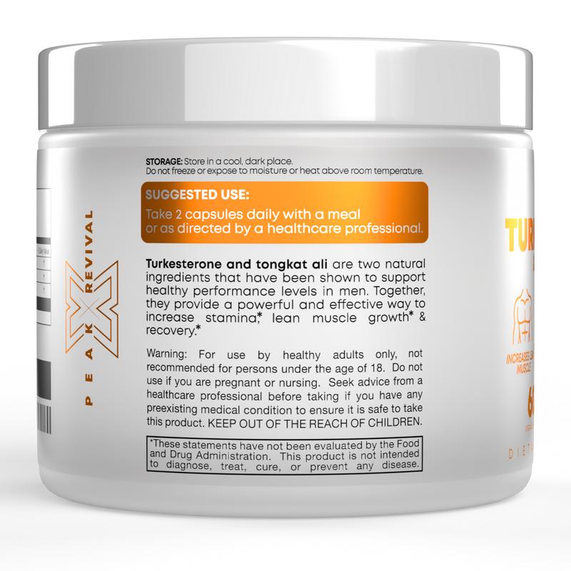 Turkesterone & Tongkat Ali Supplement 1000mg Per Serving
